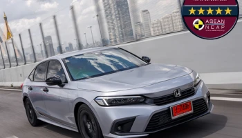 HONDA CIVIC คว้ามาตรฐานความปลอดภัย 5 ดาวจาก ASEAN NCAP 2021