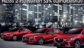 Mazda 2 แรงไม่หยุดก้าวขึ้นเบอร์ 1 พร้อมกระตุ้นตลาดด้วย SKYACTIV DAY 9 - 17 ก.ย. นี้