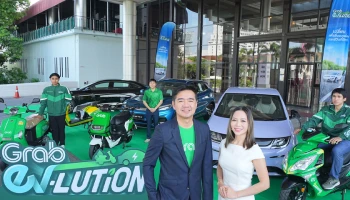 Grab ผนึก 7 พันธมิตร เดินหน้าโครงการ Grab EV เล็งผลักดันพาร์ทเนอร์คนขับเข้าถึงรถ EV 8,000 คัน ภายในปี 2568 เปิดตัวโปรแกรมหนุนคนขับใช้ EV 10% ตามแผน 5 ปี
